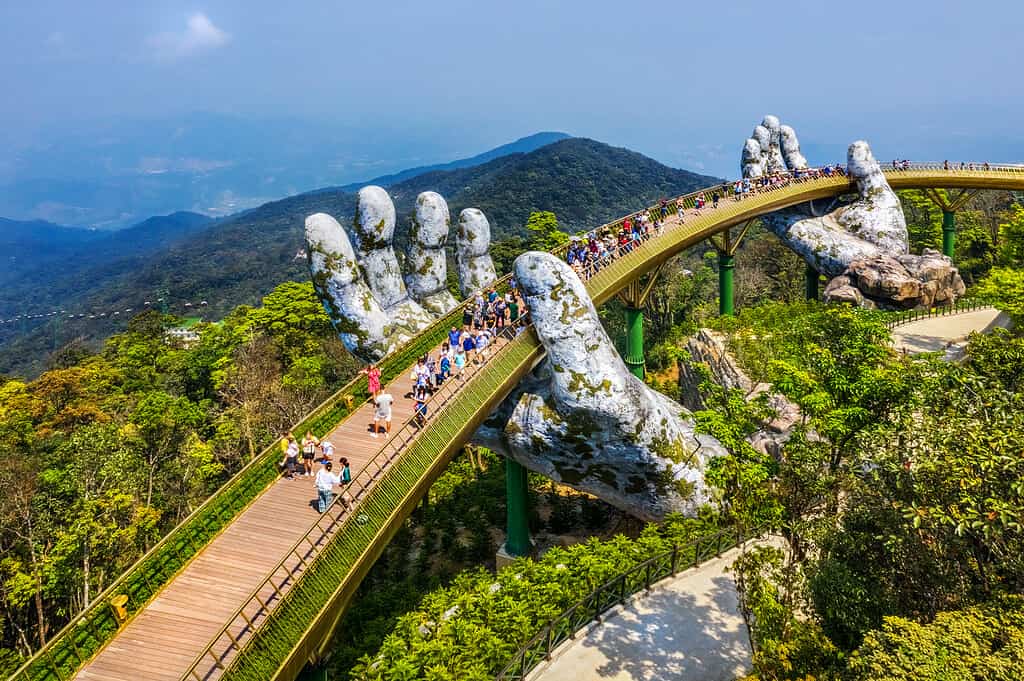 The Golden Bridge in Da Nang is a spectacle to see