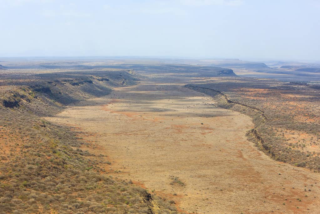 The Great Rift Valley stretches through multiple countries, including Tanzania, Kenya, and Ethiopia