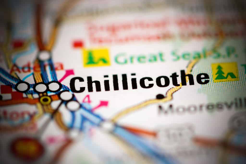 Chillicothe, Ohio, on a Map