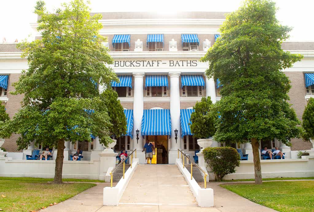 Entrance of the Buckstaff Bathhouse in Arkansas