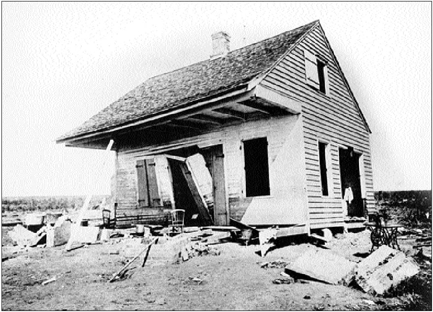 Photo from the  Cheniere Caminada storm, one of the most powerful hurricanes to hit Louisiana. 