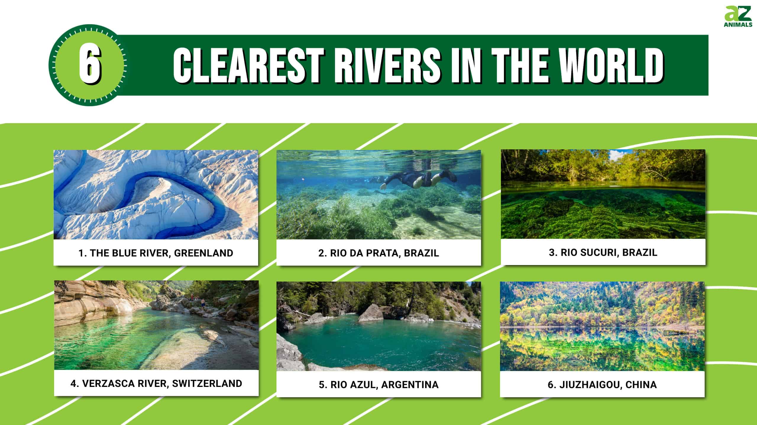 The cleanest river in Asia with its crystal clear water