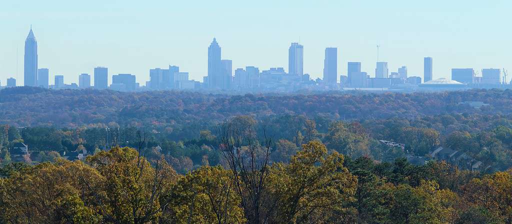 View of Atlanta from Mableton