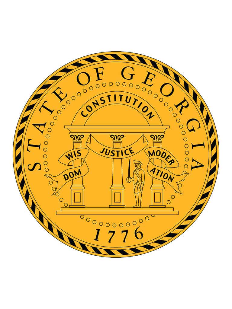 Close up of the seal of Georgia.