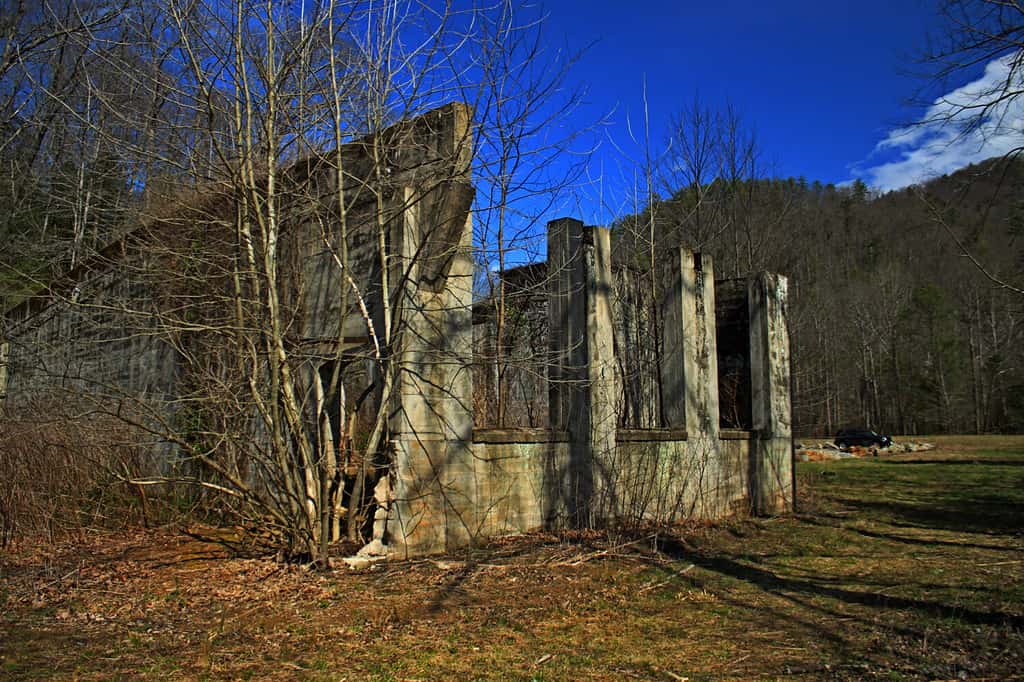 Ruins of Ghost Town of Mortimer, North Carolina.