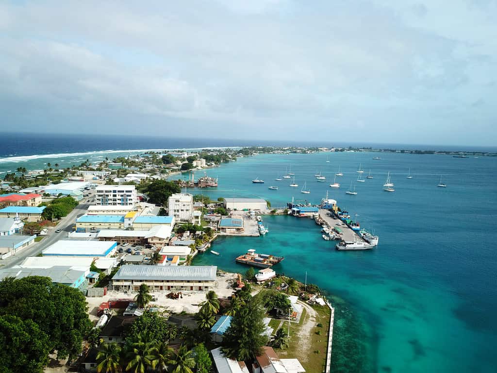 Majuro atoll and city in Marshall islands