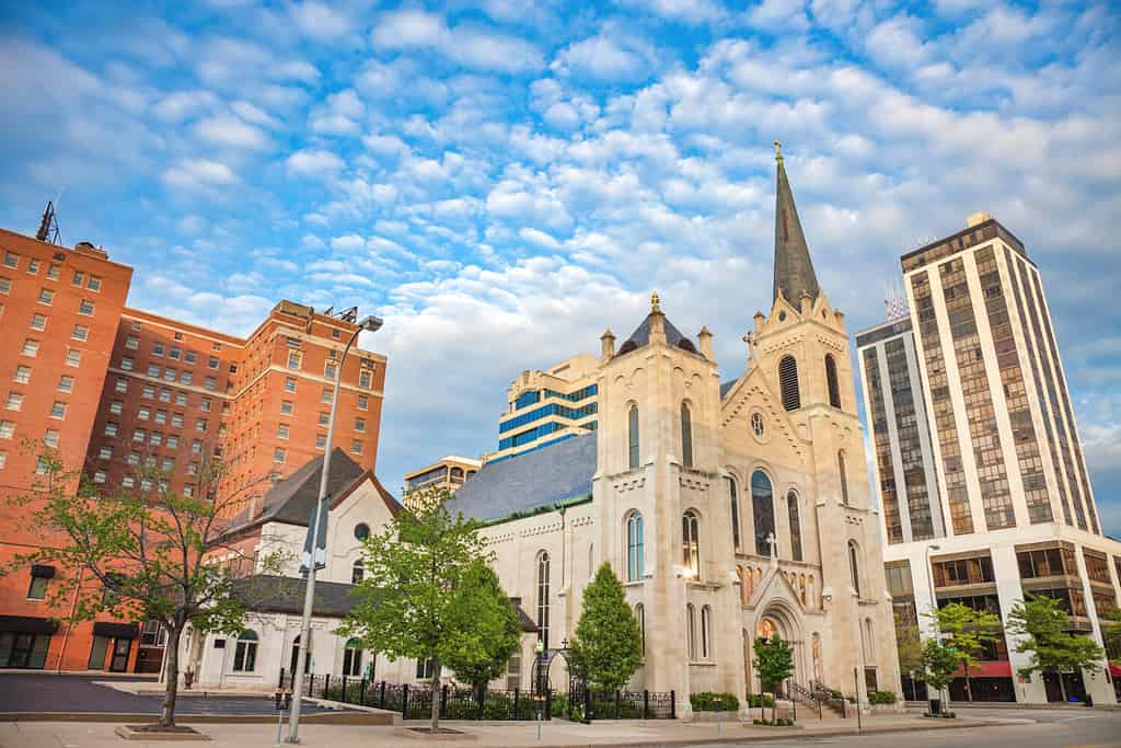 Church in Peoria, IL. Peoria, Illinois, USA.