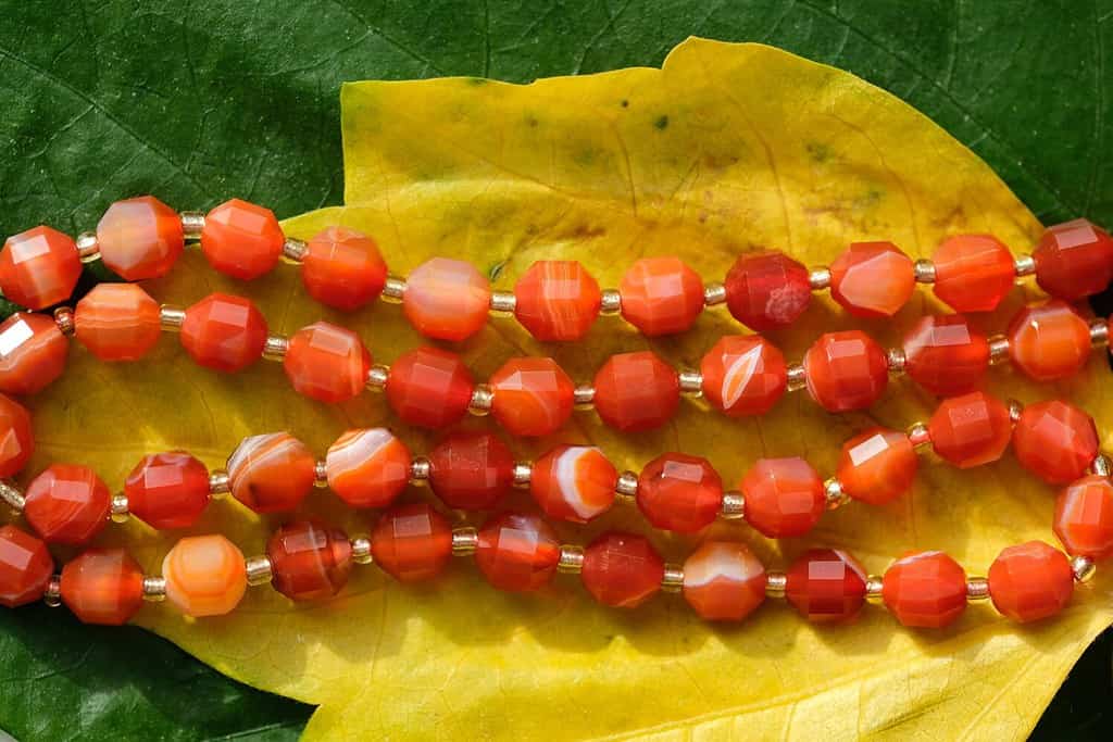 Carnelian is one of the varieties of chalcedony.