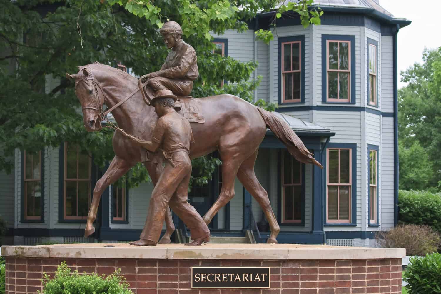 Secretariat Horse Statue at the Kentucky Horse Park