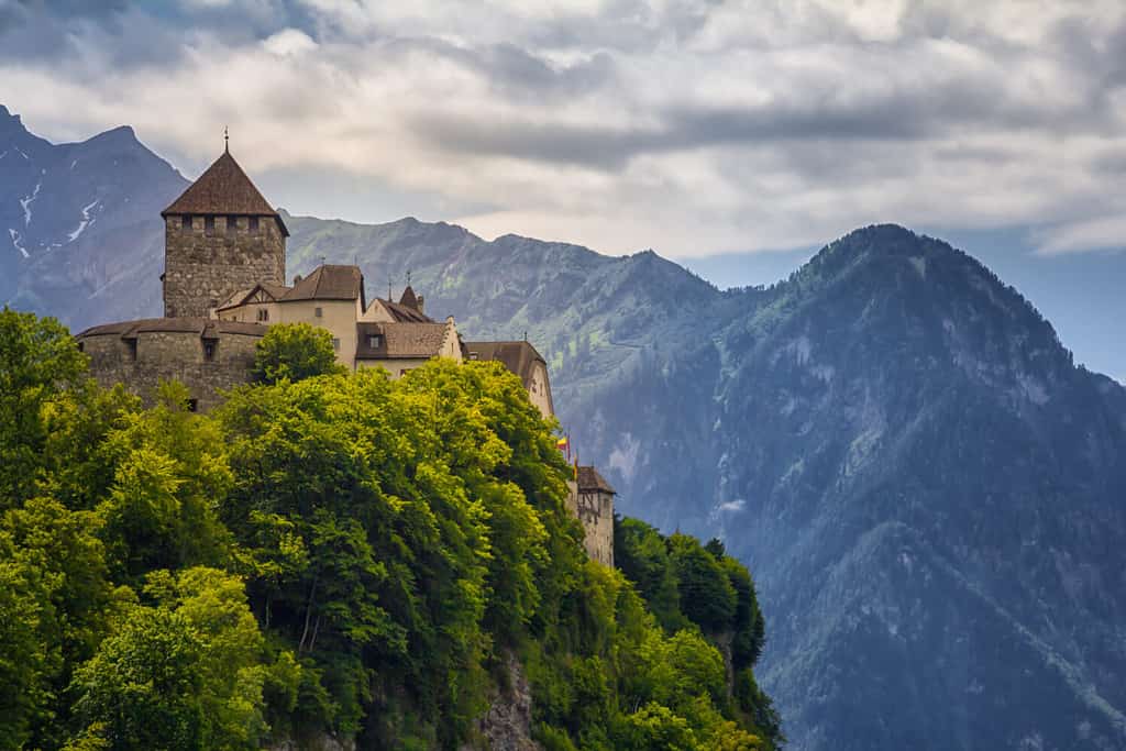 Royal castle in Vaduz, Liechtenstein