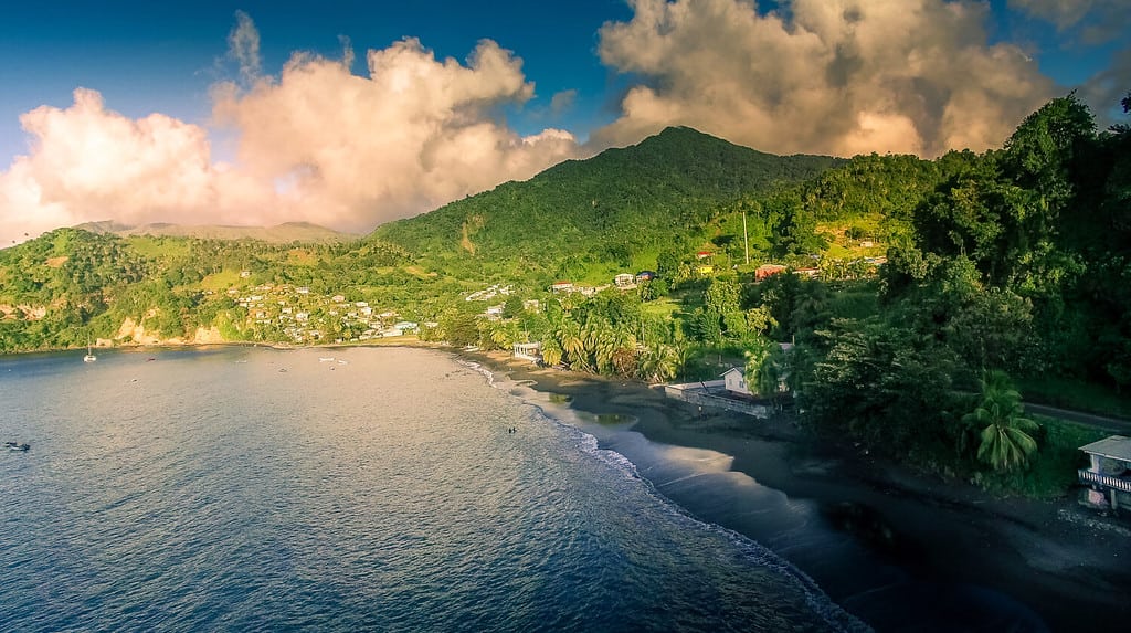 Cumberland bay in St-Vincent and the Grenadines