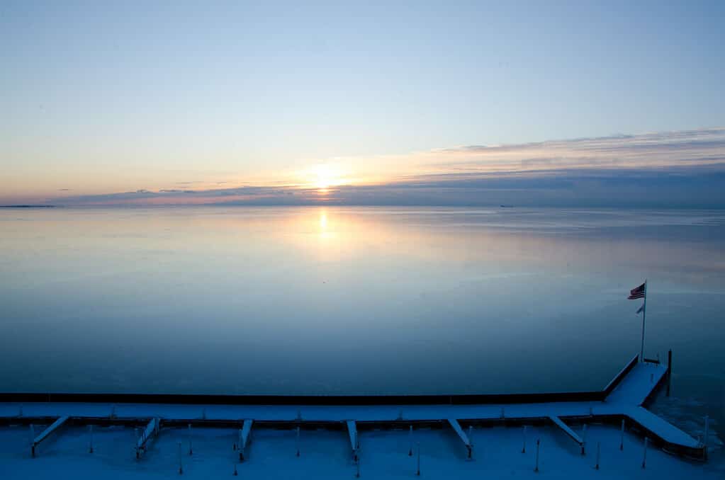 Sunrise over Lake St. Clair, Michigan