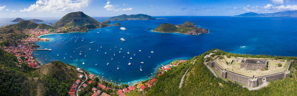 Iles des Saintes. French Guadeloupe. Caribean island. West Indies.