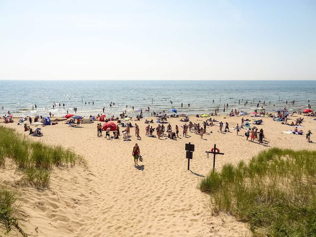 P.J. Hoffmaster State Park on the shores of Lake Michigan