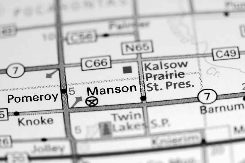 Map of Manson Iowa