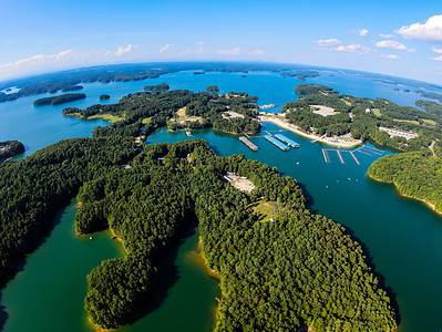 A How Wide Is Lake Lanier?