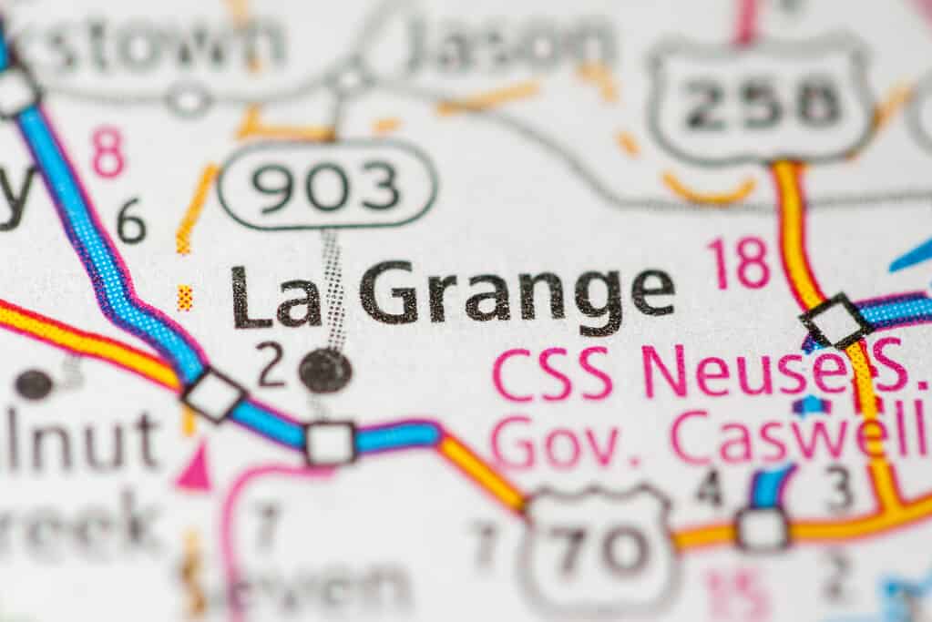 La Grange, NC Map