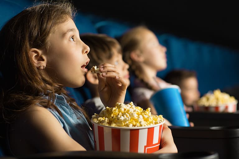 Kids at movies