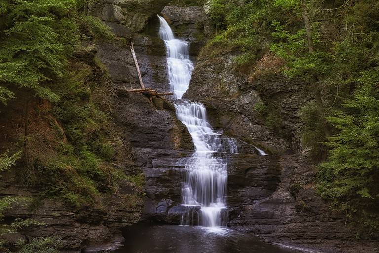 Raymondskill Falls is the tallest waterfall in Pennsylvania.
