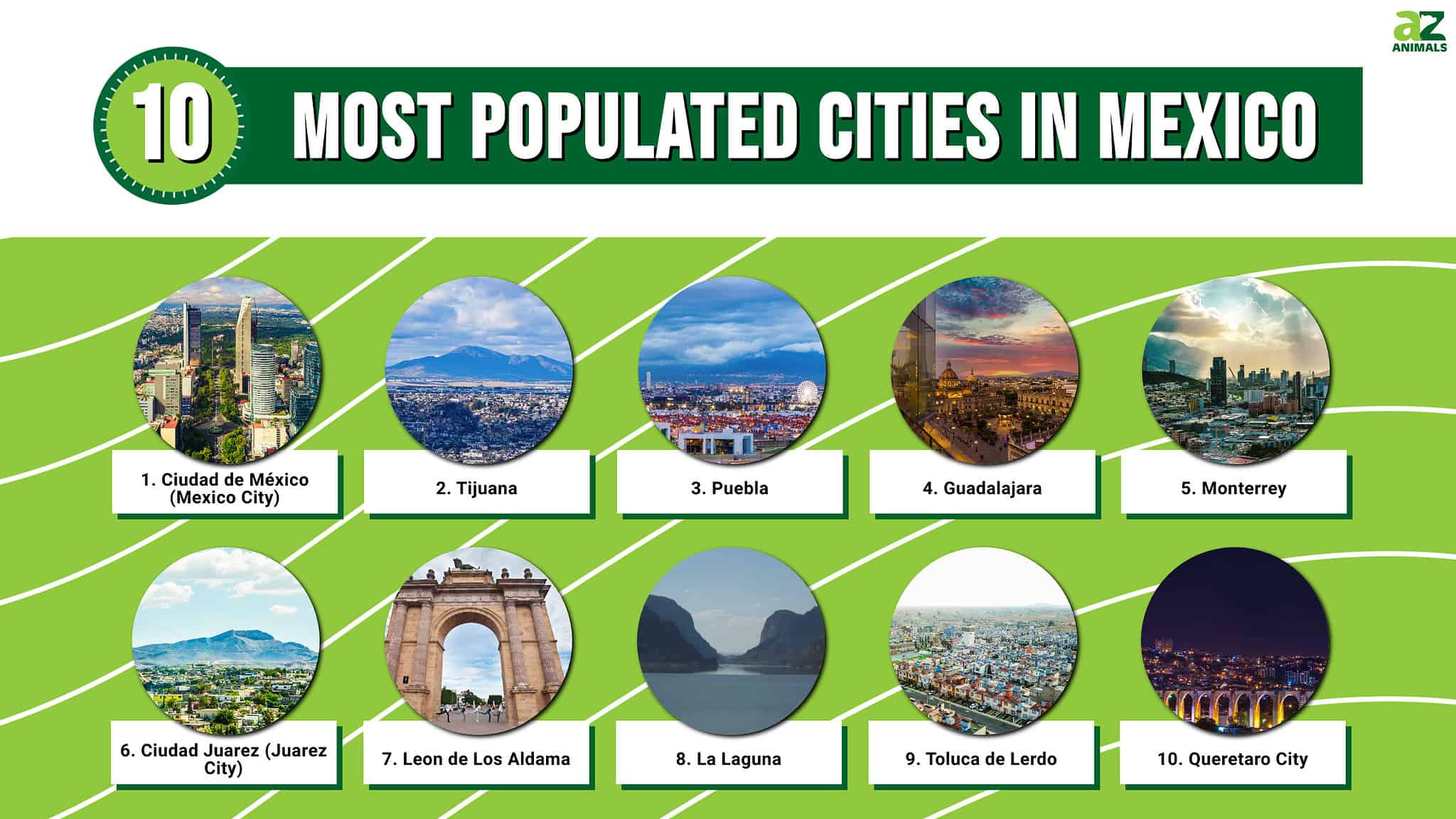 The 10 Most Populated Cities in Mexico in 2024 AZ Animals