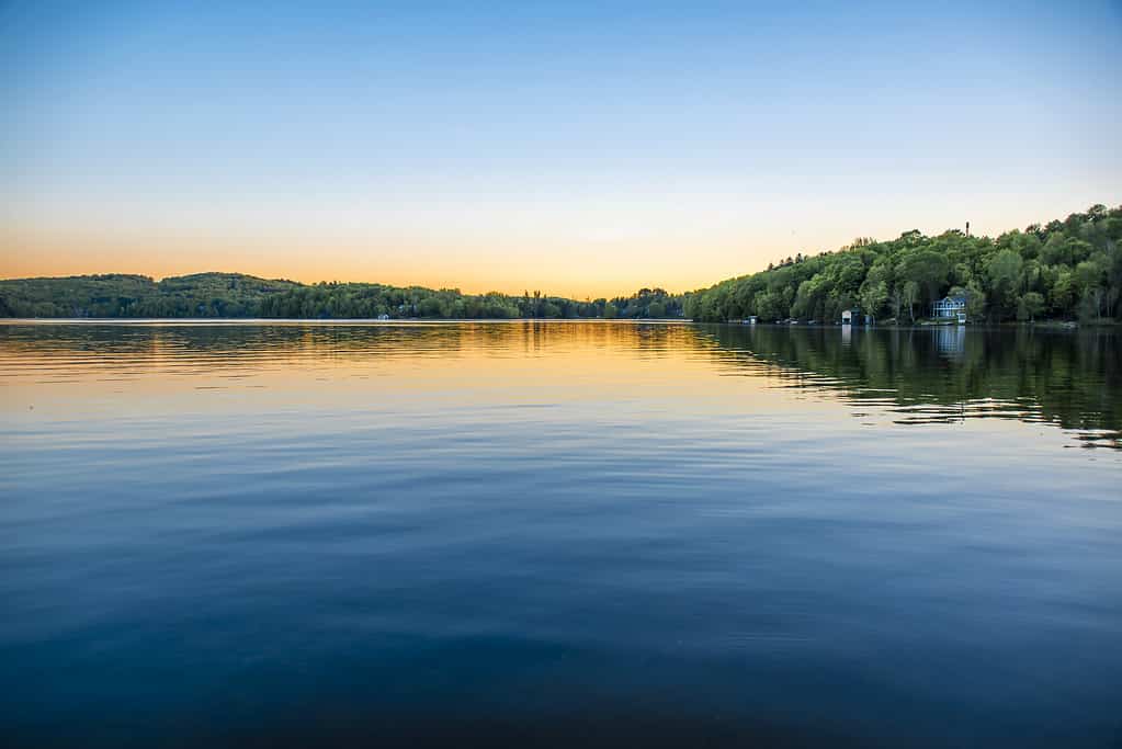 A scenic view of Lake Sammamish in King County, Washington.