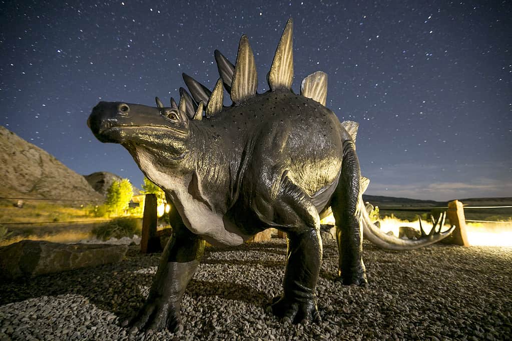 Statue of a Stegosaurus at Dinosaur National Monument