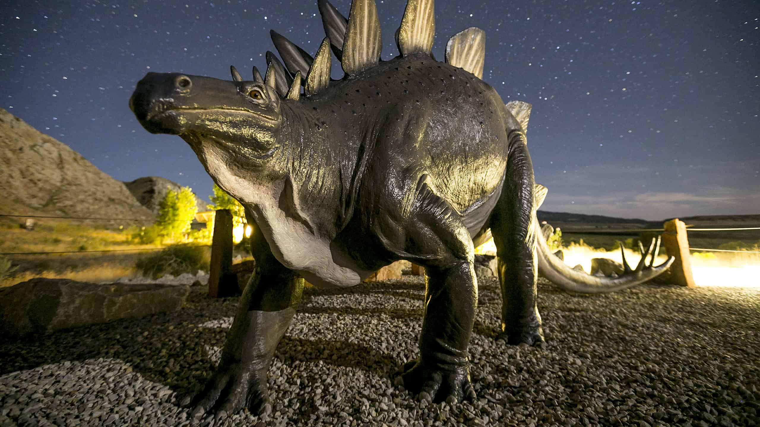 Statue of a Stegosaurus at Dinosaur National Monument