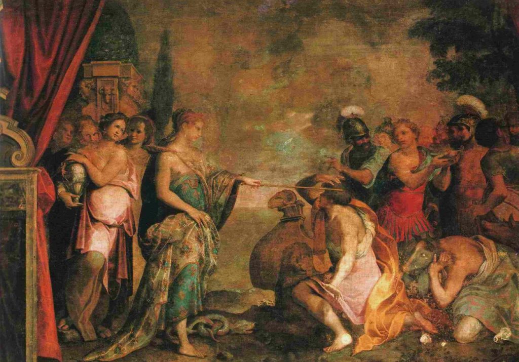 Giovanni Battista Trotti's fresco of Circe returning Ulysses' followers to human form