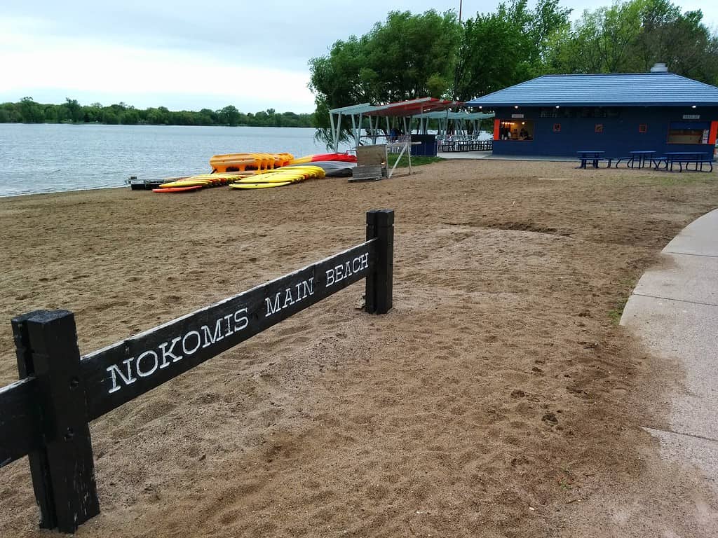 Lake Nokomis Beach in Minneapolis, Minnesota