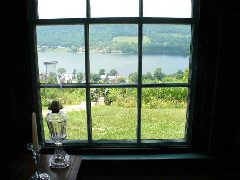 Rankin House window view of Ohio River, Underground Railroad stop