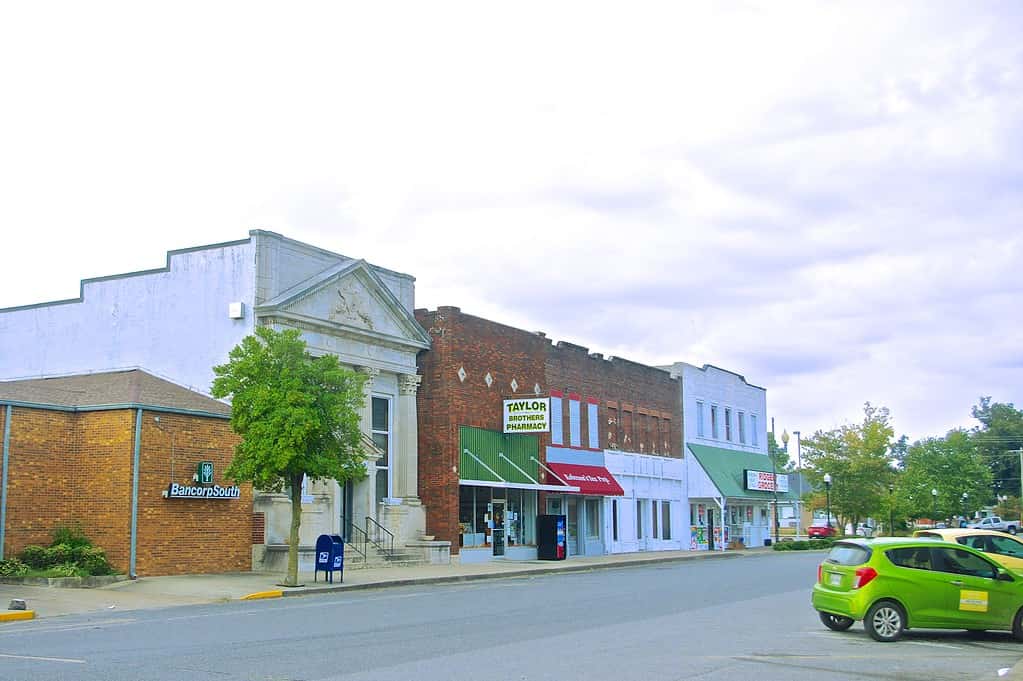 Main Street in Ridgely, Tennessee