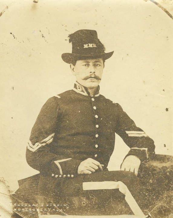 Sergeant Thomas R. Stacey, Montgomery Mounted Rifles; During the Civil War, Stacey served as a captain in Company K of the 2nd Alabama Cavalry, Alabama Department of Archives and History