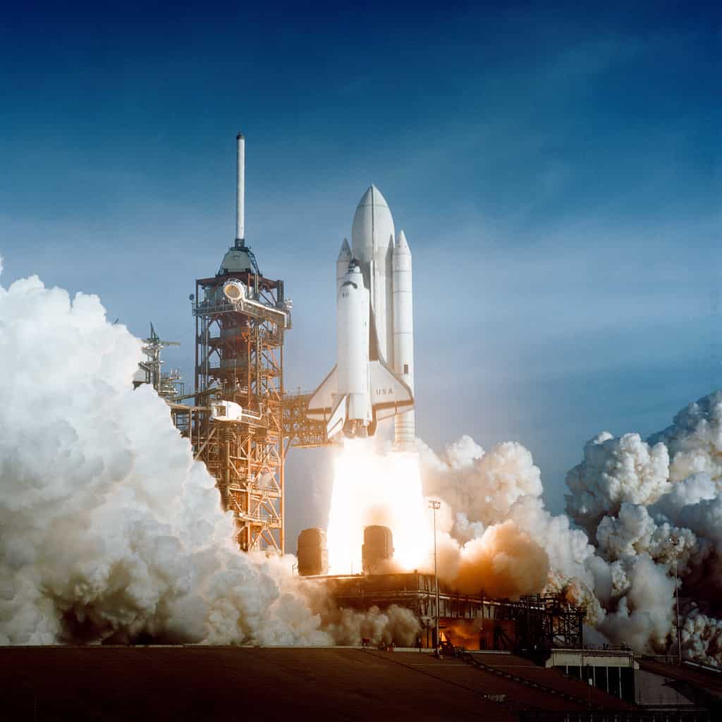 Columbia space shuttle launch