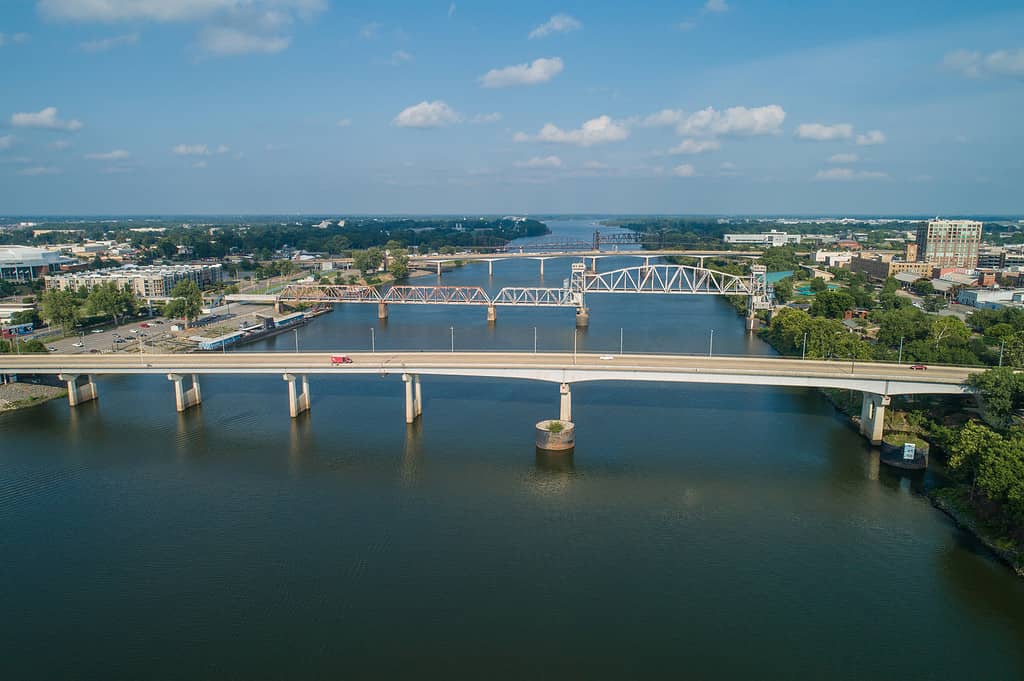 Bridges over the Arkansas River