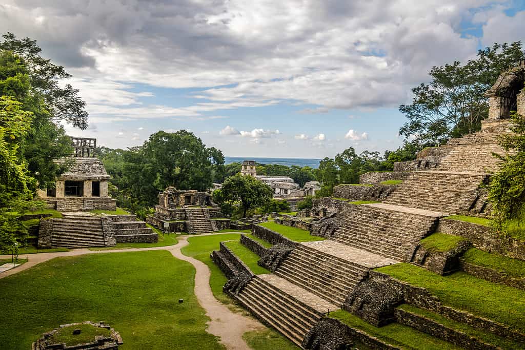 Palenque temple in Mexico