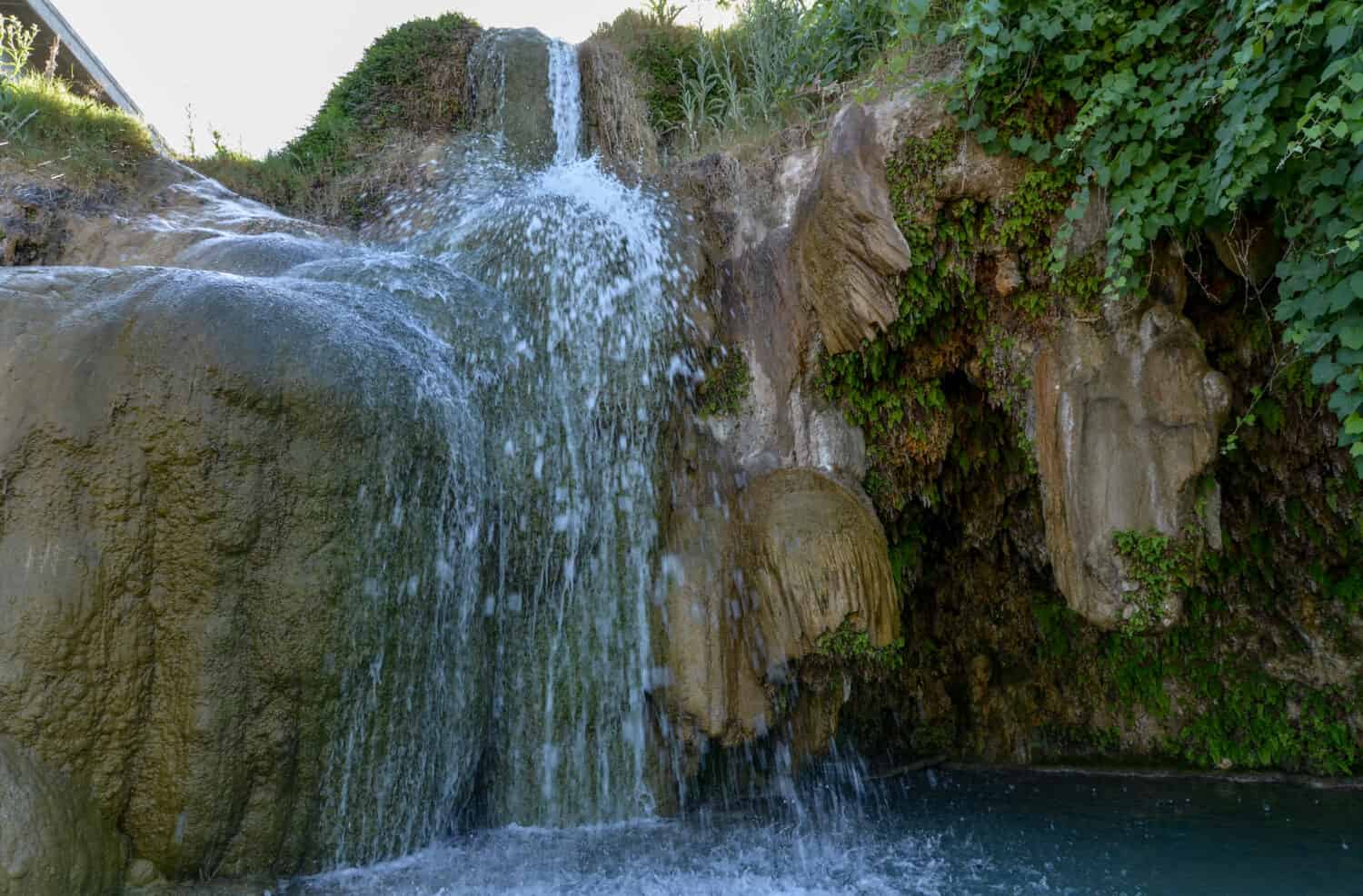 waterfall at Little Jamaica Natural Swimming HoleLittlefield, Arizona, USA