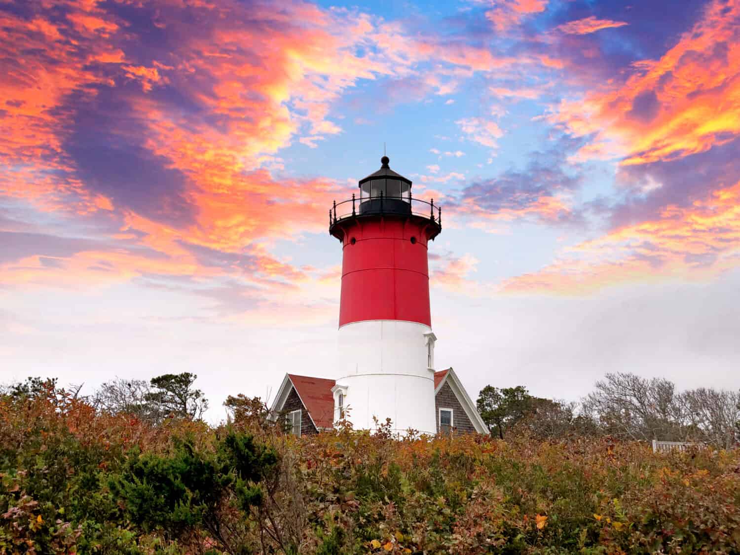Nauset Light, officially Nauset Beach Light,is a restored lighthouse on the Cape Cod National Seashore near Eastham, Massachusetts United States.