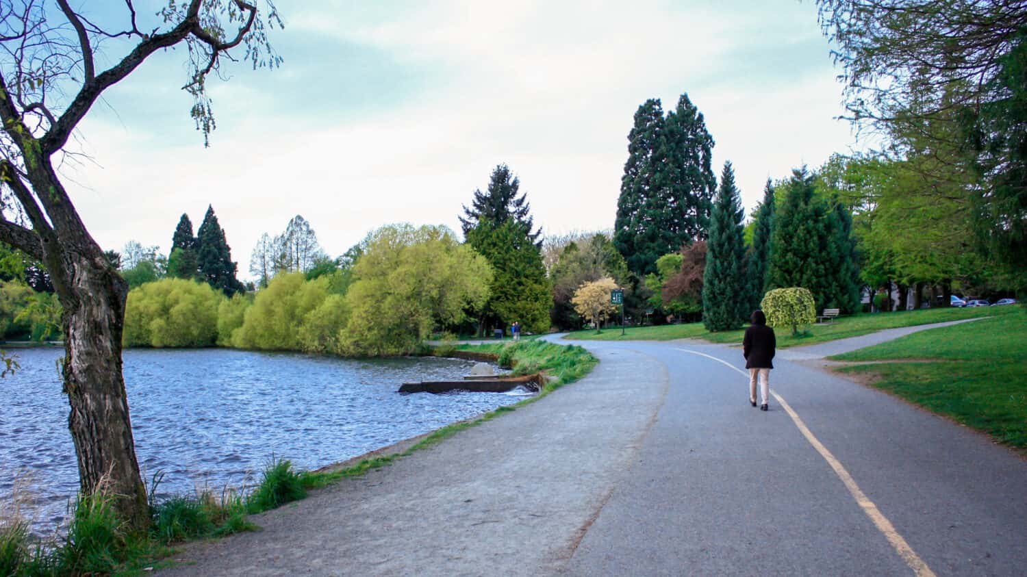 Green lake trail in Seattle.