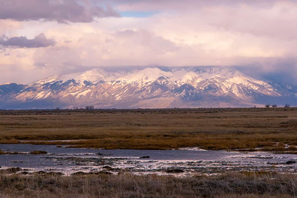 Blanca massif in Colorado's San Luis Valley, winter.