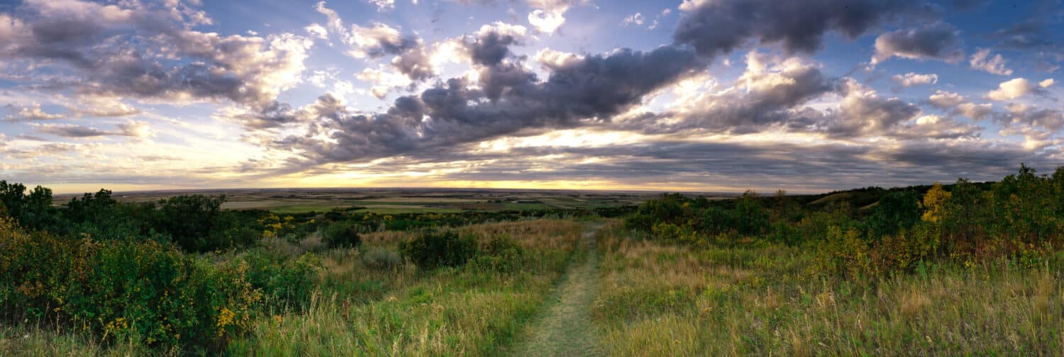 Prairies, Plains, Lakes Panoramas of the great plains of North Dakota Turtle Mountains bold sky and vast plains reflective lakes stunning vistas