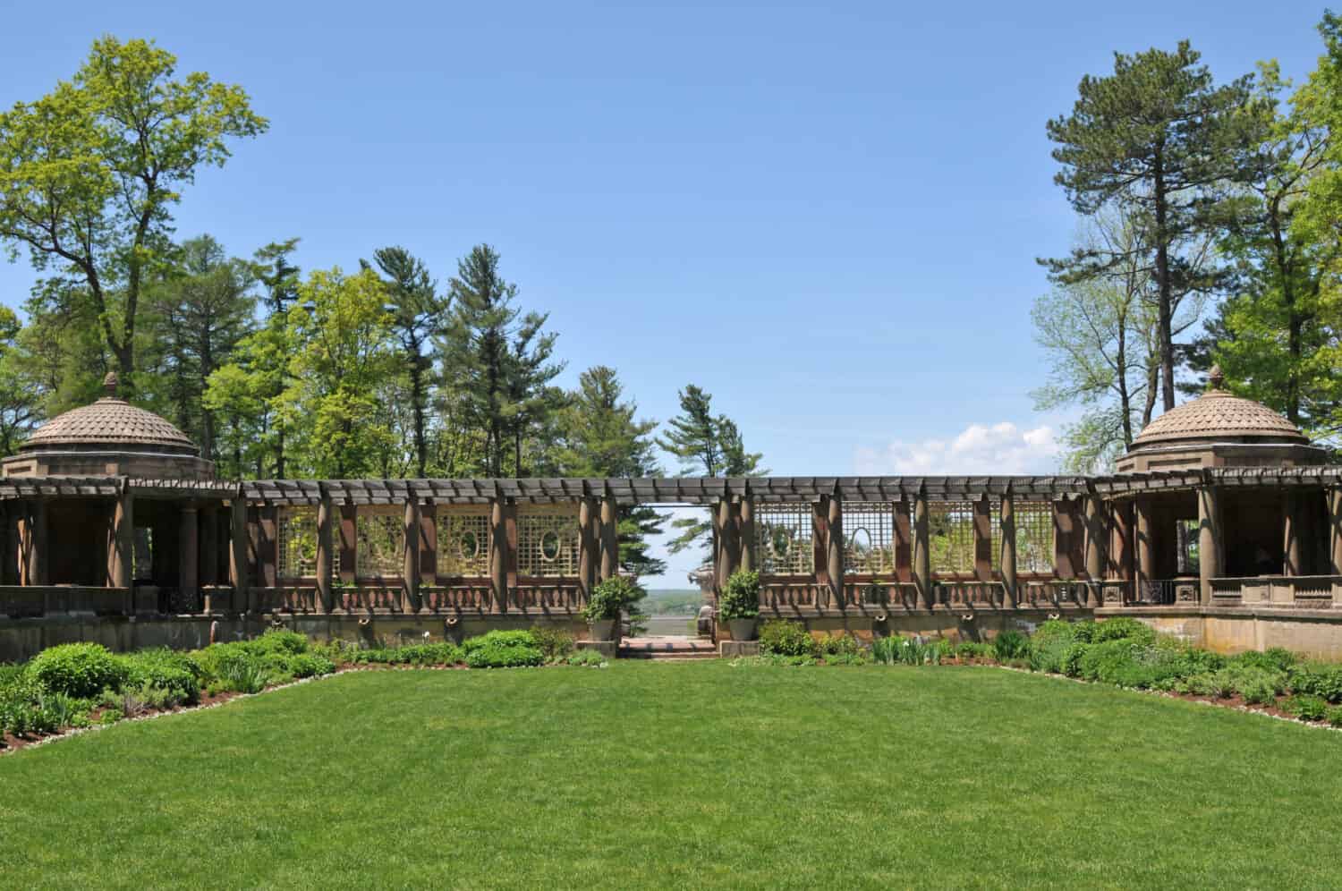Sunken garden at Castle Hill, part of the Crane Estate in Ipswich, Massachusetts