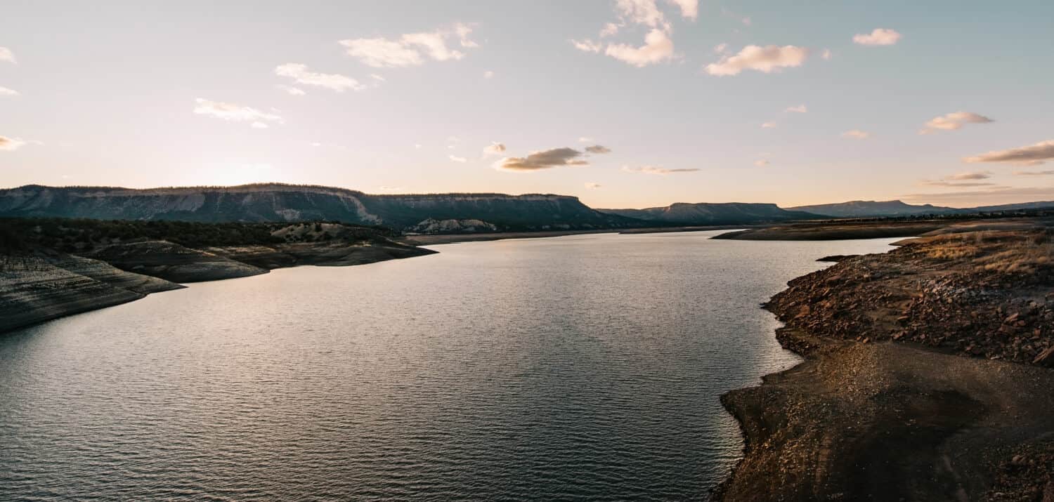 El Vado Lake In Chama Valley Northern New Mexico