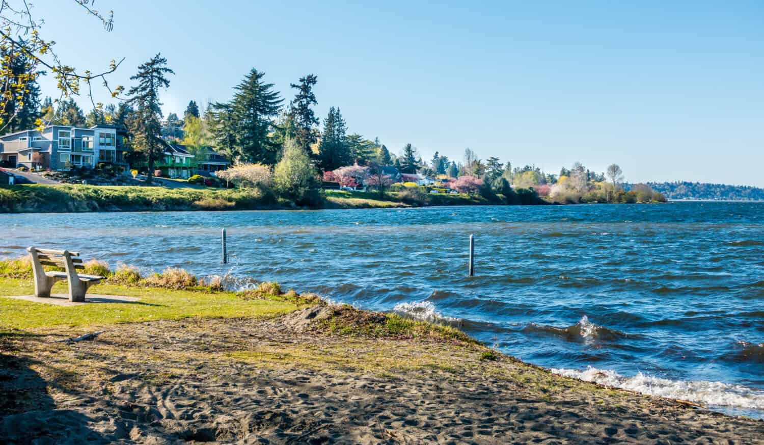 Lake Washington is the second biggest natural lake in the state of Washington