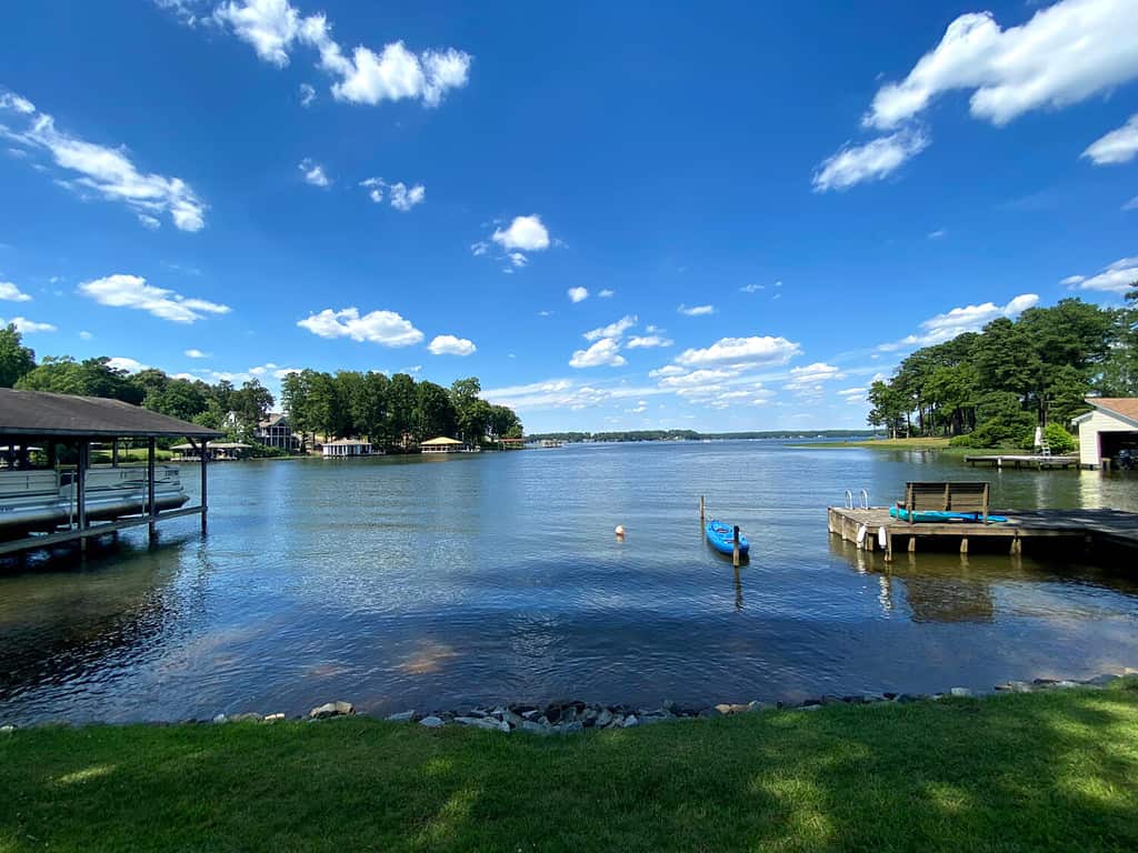 scenic view of Lake Gaston