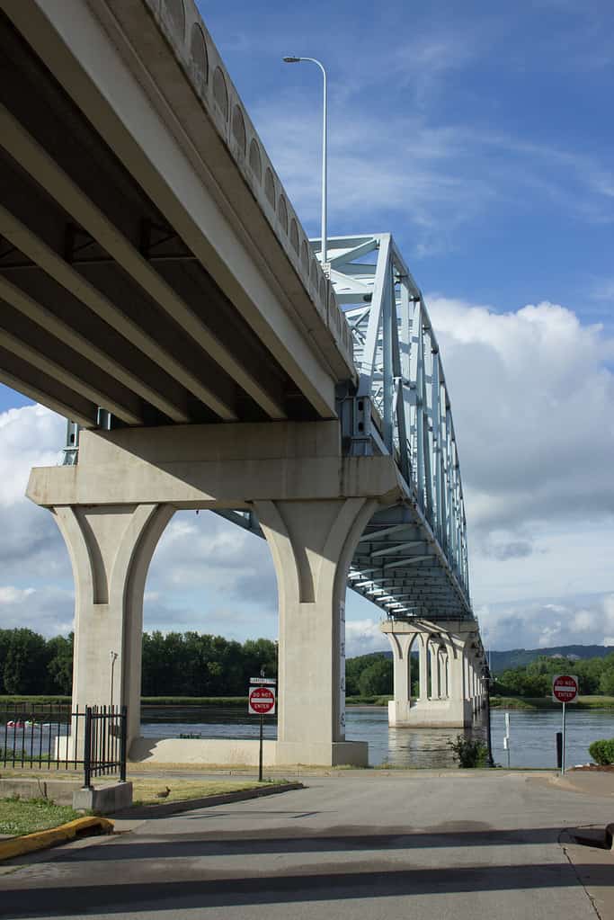 The Wabasha–Nelson Bridge is a truss bridge that connects Wabasha, Minnesota with Nelson, Wisconsin, crossing the Mississippi River.