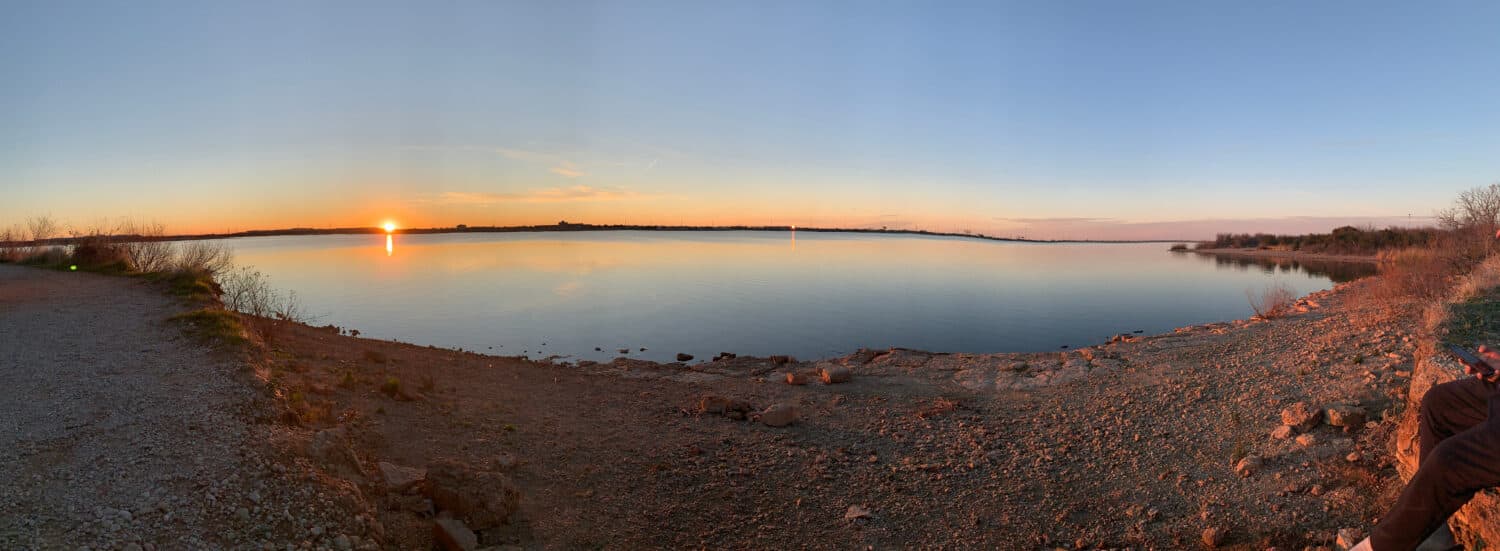 Lake Kirby in Abilene, Texas sunrise