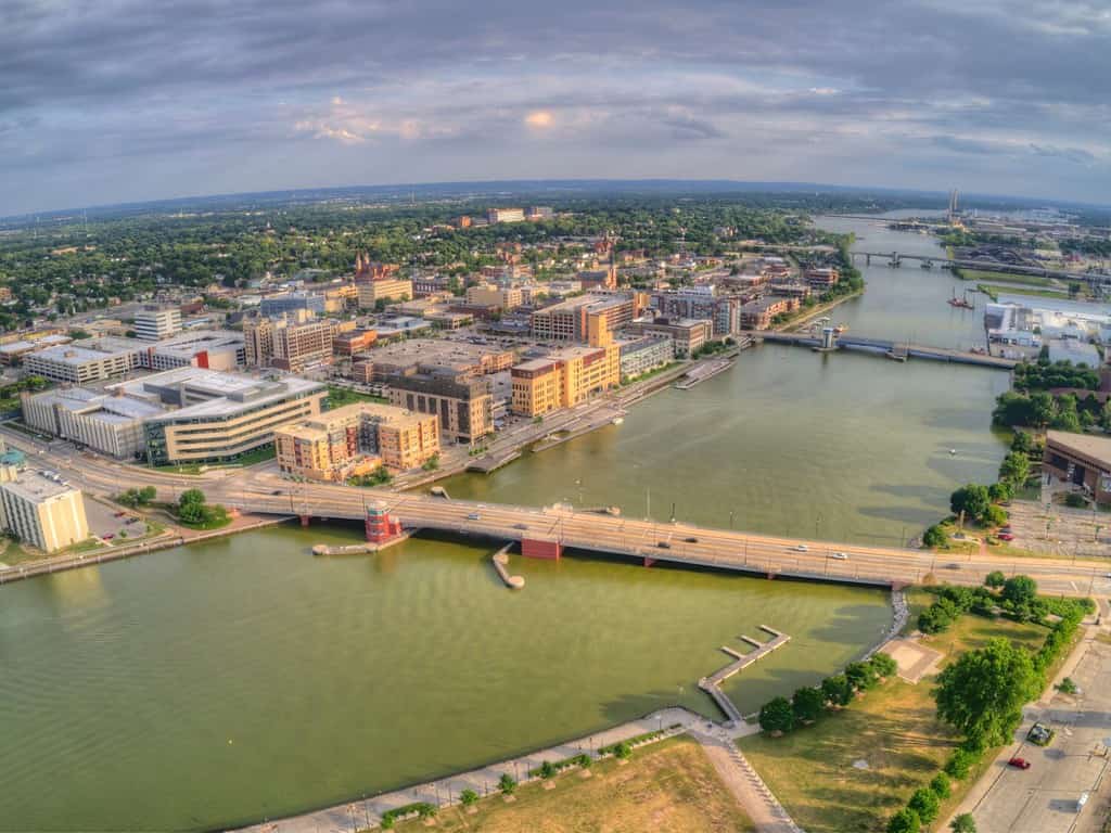 Green Bay is a Large Town in Northern Wisconsin on Lake Michigan