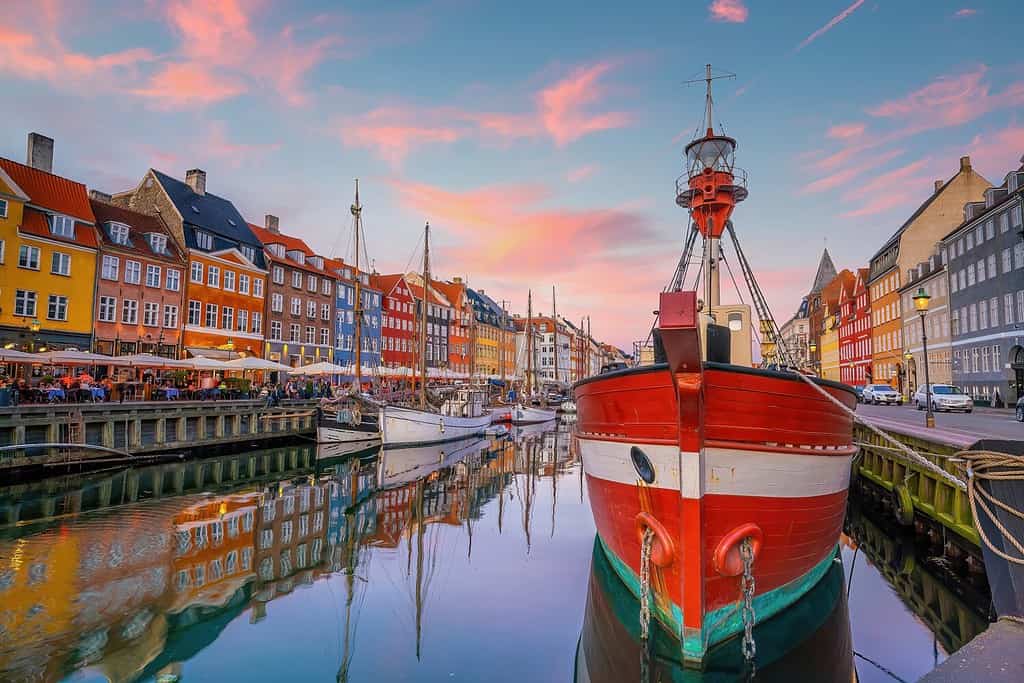 Copenhagen downtown city skyline, cityscape of Denmark