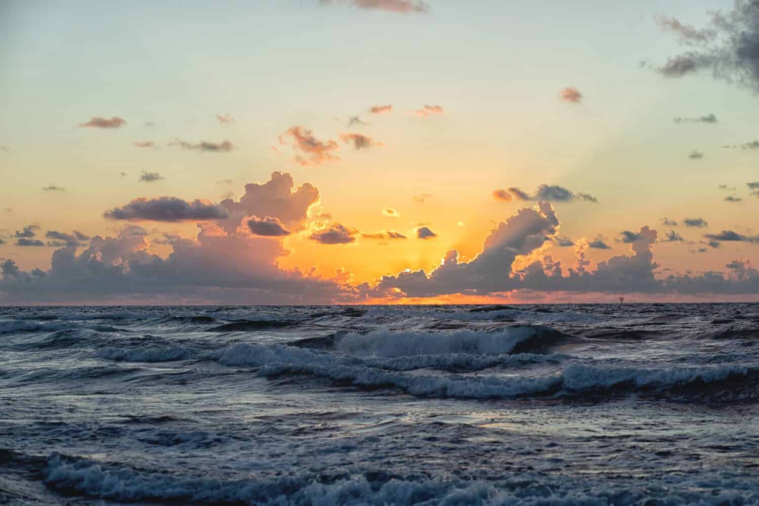 Sunrise on the Coast of Texas - photographed at Mustang Island State Park
