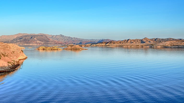 Dusk at Sunset View Overlook, Lake Mead National Recreation Area, Nevada